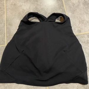 Black crossed Lululemon bra